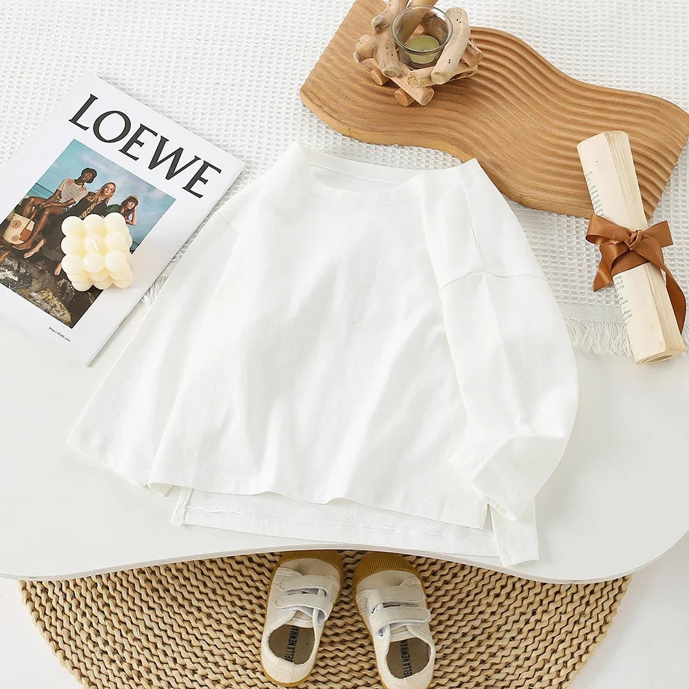 Children's Clothing Sets Long-sleeved T-shirt + Bow Suspenders Jeans Kids Clothes Girls Baby Girl Outfit Set for 2 To 6 Years